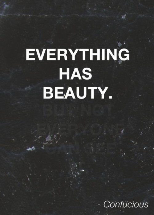 Vše je krásné. Ale ne každý to vidí.